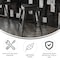 Flash Furniture 24" Black Metal Counter Stool-Black Poly Seat, 4PK 4-ET-31320-24-BK-R-PL2B-GG - alternate 3